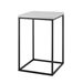 Modern Side Table - Faux White Marble - WEF1294
