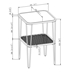 16” Urban Industrial Mesh Metal Shelf Hairpin Leg Side Table - Dark Walnut - WEF1295