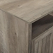 18" Grooved Door Side Table - Grey Wash - WEF1304