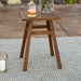 Patio Wood Side Table - Dark Brown - WEF1315
