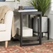 angelo:HOME 24" Industrial Side Table - Charcoal - WEF1333