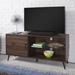 52" Mid Century Modern Wood TV Stand - Dark Walnut - Style A - WEF1342