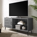 52" Mid Century Modern Wood TV Stand - Slate Grey  - WEF1344