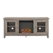 58" Traditional Electric Fireplace TV Stand - Driftwood - WEF1351
