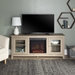 58" Traditional Electric Fireplace TV Stand - Driftwood - WEF1351