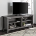 58" Rustic Wood TV Stand - Charcoal - WEF1360