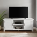 58" Grooved Door TV Console - Solid White - WEF1376