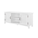 58" Grooved Door TV Console - Solid White - WEF1376