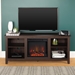 58" Rustic Farmhouse Fireplace TV Stand - Espresso - WEF1390