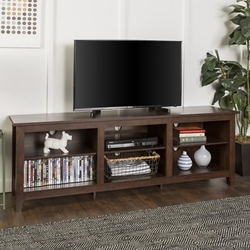 70" Rustic Wood TV Stand - Traditional Brown 