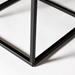 Modern Square Side Table - Dark Walnut - WEF1435