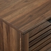 18" Modern Slat Door Side Table - Dark Walnut - WEF1449