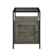 18" Fluted Door End Table - Slate Grey - WEF1452
