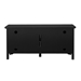 52" Transitional Wood Glass TV Stand - Black - Style A - WEF1470