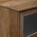 58" Glass & Wood Split Panel Door TV Console - Reclaimed Barnwood - WEF1477