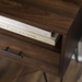 18" Modern Single Drawer Hairpin Leg Side Table - Dark Walnut - WEF1507