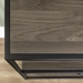 40" Industrial Wood Bookcase - Slate Grey, Black Metal - WEF1534
