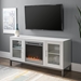 52" Modern Fireplace TV Stand - White - WEF1539