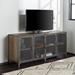 60" Industrial TV Stand - Rustic Oak - WEF1550
