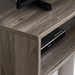 60" Asymmetrical Wood & Glass Console - Slate Grey - WEF1555