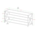 60" Industrial Bookcase - Rustic Oak, White Metal - WEF1561