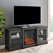 60" Classic Tiered Top Fireplace TV Console - Slate Grey - WEF1568