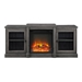 60" Classic Tiered Top Fireplace TV Console - Slate Grey - WEF1568