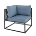 Outdoor Modern Modular Patio Corner Chair - Blue - WEF1577