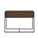 42" Modern Slat Door Entry Table - Dark Walnut - WEF1624