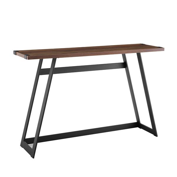 46" Modern Industrial Entryway Table - Dark Walnut 