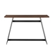 46" Modern Industrial Entryway Table - Dark Walnut - WEF1648