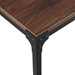 48" Industrial Wood Dining Table - Dark Walnut - WEF1663