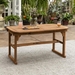 Acacia Wood Outdoor Patio Butterfly Dining Table - Brown - WEF1674