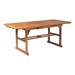 Acacia Wood Outdoor Patio Butterfly Dining Table - Brown - WEF1674