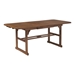 Acacia Wood Outdoor Patio Butterfly Dining Table - Dark Brown - WEF1675