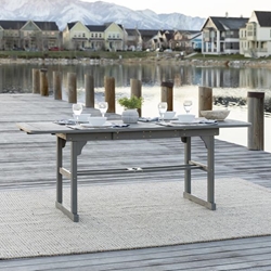 Extendable Outdoor Dining Table - Grey Wash 