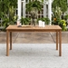 60" Patio Modern Dining Table - Brown - WEF1681