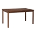 60" Patio Modern Dining Table - Dark Brown - WEF1682