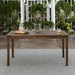 60" Patio Modern Dining Table - Dark Brown - WEF1682
