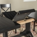 60" Modern Farmhouse Wood Expandable Dining Table - Antique Black  - WEF1695