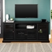 70" Traditional Wood TV Stand - Black - Style B - WEF1697