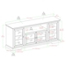 70" Traditional Wood TV Stand - Espresso - WEF1698