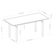 68" Modern Wood Dining Table - Acorn - WEF1703