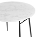 36" Drop Leaf Dining Table - White Faux Marble - WEF1705