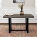 52" Distressed Solid Wood Dining Table - Grey - WEF1707