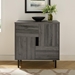 30" Modern Color Pop Accent Cabinet - Slate Grey & Red Interior - WEF1723