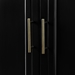 62" 4-Door Tiered Modern Sideboard - Black - WEF1740