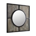 32” Rustic Modern Square Wood Wall Mirror - WEF1756