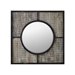32” Rustic Modern Square Wood Wall Mirror - WEF1756