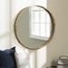 32" Modern Round Wall Mirror - Gold - WEF1771